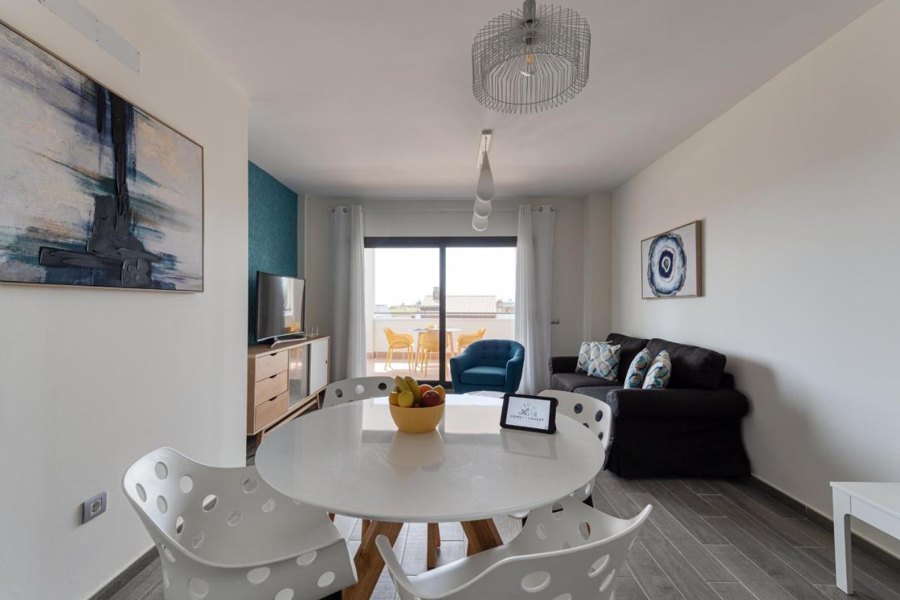 Homeforguest Apartamento En Residencia De Lujo Con Terraza Y Piscina La Guirra エクステリア 写真